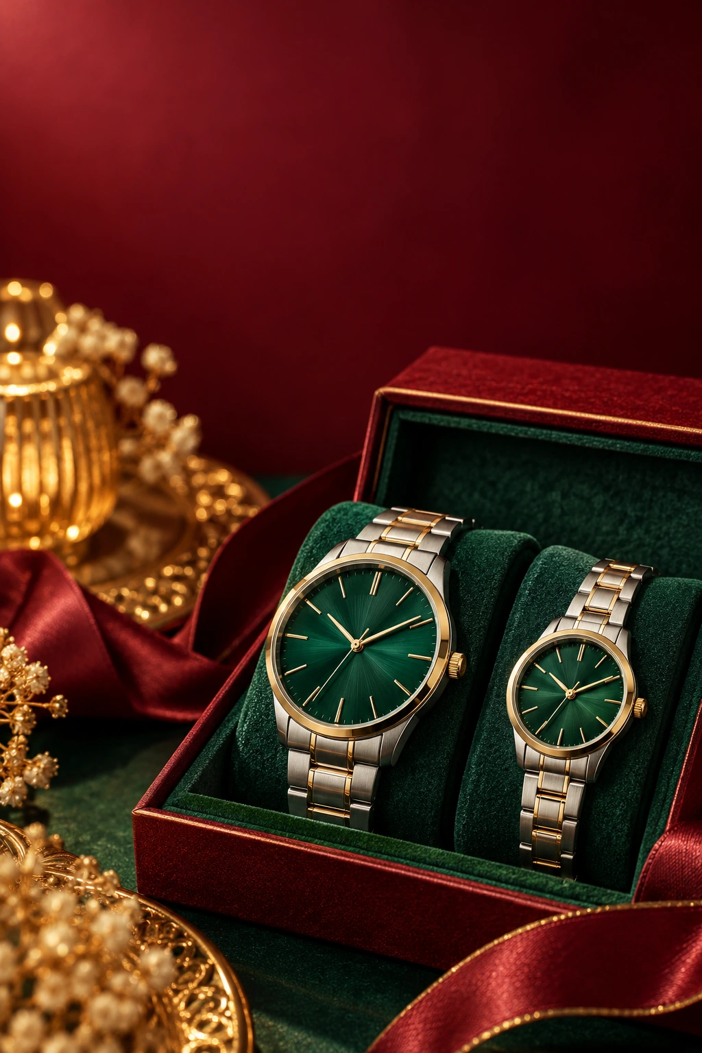 Matching couple watch gift set